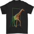 An Obscure Giraffe Design Mens T-Shirt 100% Cotton Black
