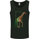 An Obscure Giraffe Design Mens Vest Tank Top Black
