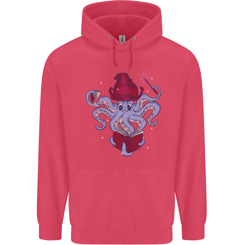 An Octopus Wizard Magic Magician Childrens Kids Hoodie Heliconia