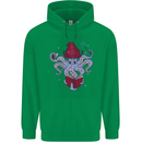 An Octopus Wizard Magic Magician Childrens Kids Hoodie Irish Green