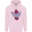 An Octopus Wizard Magic Magician Childrens Kids Hoodie Light Pink