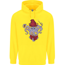 An Octopus Wizard Magic Magician Childrens Kids Hoodie Yellow