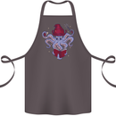 An Octopus Wizard Magic Magician Cotton Apron 100% Organic Dark Grey
