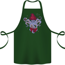 An Octopus Wizard Magic Magician Cotton Apron 100% Organic Forest Green