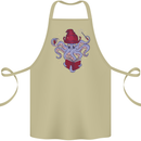 An Octopus Wizard Magic Magician Cotton Apron 100% Organic Khaki