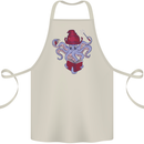 An Octopus Wizard Magic Magician Cotton Apron 100% Organic Natural