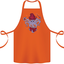 An Octopus Wizard Magic Magician Cotton Apron 100% Organic Orange
