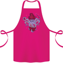 An Octopus Wizard Magic Magician Cotton Apron 100% Organic Pink