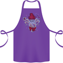 An Octopus Wizard Magic Magician Cotton Apron 100% Organic Purple