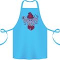 An Octopus Wizard Magic Magician Cotton Apron 100% Organic Turquoise