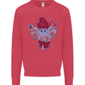 An Octopus Wizard Magic Magician Kids Sweatshirt Jumper Heliconia