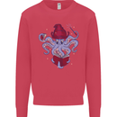 An Octopus Wizard Magic Magician Kids Sweatshirt Jumper Heliconia