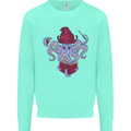 An Octopus Wizard Magic Magician Kids Sweatshirt Jumper Peppermint