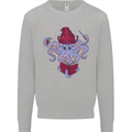 An Octopus Wizard Magic Magician Kids Sweatshirt Jumper Sports Grey