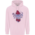 An Octopus Wizard Magic Magician Mens 80% Cotton Hoodie Light Pink