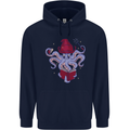 An Octopus Wizard Magic Magician Mens 80% Cotton Hoodie Navy Blue