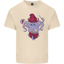 An Octopus Wizard Magic Magician Mens Cotton T-Shirt Tee Top Natural