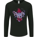 An Octopus Wizard Magic Magician Mens Long Sleeve T-Shirt Black