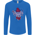 An Octopus Wizard Magic Magician Mens Long Sleeve T-Shirt Royal Blue