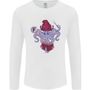 An Octopus Wizard Magic Magician Mens Long Sleeve T-Shirt White