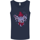 An Octopus Wizard Magic Magician Mens Vest Tank Top Navy Blue