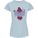 An Octopus Wizard Magic Magician Womens Petite Cut T-Shirt Light Blue
