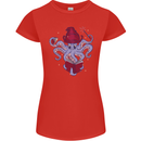 An Octopus Wizard Magic Magician Womens Petite Cut T-Shirt Red