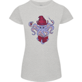 An Octopus Wizard Magic Magician Womens Petite Cut T-Shirt Sports Grey