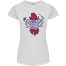 An Octopus Wizard Magic Magician Womens Petite Cut T-Shirt White