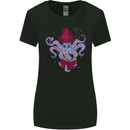 An Octopus Wizard Magic Magician Womens Wider Cut T-Shirt Black