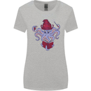 An Octopus Wizard Magic Magician Womens Wider Cut T-Shirt Sports Grey