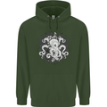 An Octopus in the Deep Ocean Sailor Sailing Childrens Kids Hoodie Forest Green