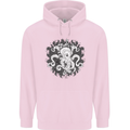An Octopus in the Deep Ocean Sailor Sailing Childrens Kids Hoodie Light Pink