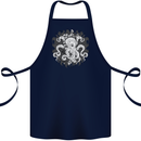 An Octopus in the Deep Ocean Sailor Sailing Cotton Apron 100% Organic Navy Blue