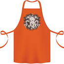 An Octopus in the Deep Ocean Sailor Sailing Cotton Apron 100% Organic Orange