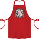 An Octopus in the Deep Ocean Sailor Sailing Cotton Apron 100% Organic Red