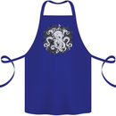 An Octopus in the Deep Ocean Sailor Sailing Cotton Apron 100% Organic Royal Blue