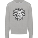 An Octopus in the Deep Ocean Sailor Sailing Kids Sweatshirt Jumper Sports Grey
