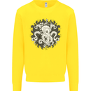 An Octopus in the Deep Ocean Sailor Sailing Kids Sweatshirt Jumper Yellow