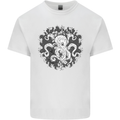 An Octopus in the Deep Ocean Sailor Sailing Kids T-Shirt Childrens White
