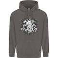 An Octopus in the Deep Ocean Sailor Sailing Mens 80% Cotton Hoodie Charcoal