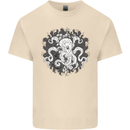 An Octopus in the Deep Ocean Sailor Sailing Mens Cotton T-Shirt Tee Top Natural