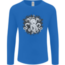 An Octopus in the Deep Ocean Sailor Sailing Mens Long Sleeve T-Shirt Royal Blue