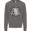 An Octopus in the Deep Ocean Sailor Sailing Mens Sweatshirt Jumper Charcoal
