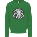 An Octopus in the Deep Ocean Sailor Sailing Mens Sweatshirt Jumper Irish Green