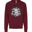 An Octopus in the Deep Ocean Sailor Sailing Mens Sweatshirt Jumper Maroon