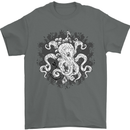 An Octopus in the Deep Ocean Sailor Sailing Mens T-Shirt 100% Cotton Charcoal