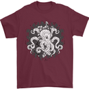 An Octopus in the Deep Ocean Sailor Sailing Mens T-Shirt 100% Cotton Maroon