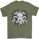 An Octopus in the Deep Ocean Sailor Sailing Mens T-Shirt 100% Cotton Military Green
