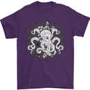 An Octopus in the Deep Ocean Sailor Sailing Mens T-Shirt 100% Cotton Purple
